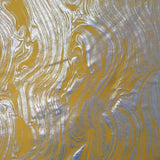 Metallic Swirl Magma Abstract Art Sculpture