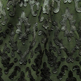 Elegant Floral Overlay Embroidery