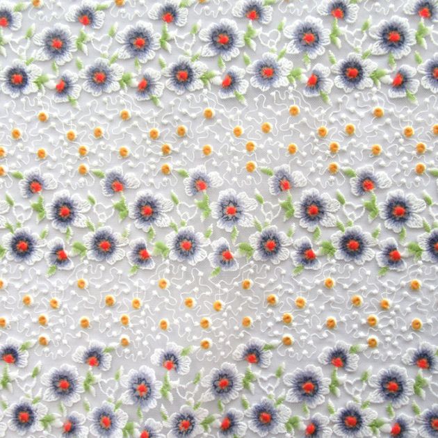 Elegant Floral Lace Fabric