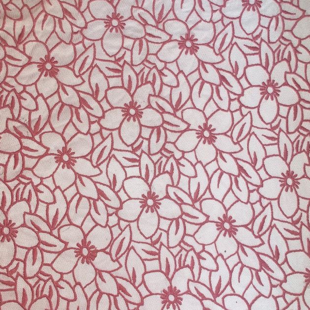 Premium Embroidered Mesh Fabric