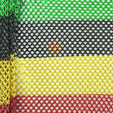 Stripe Big Hole Mesh - Rasta