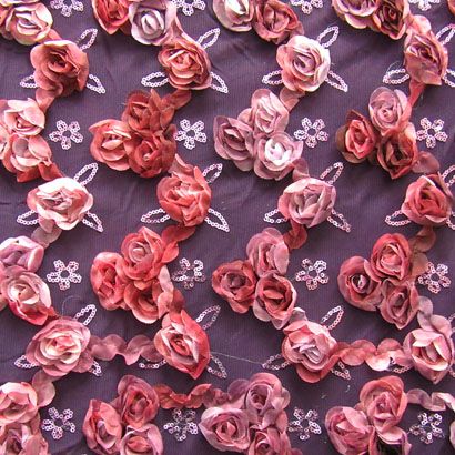 Elegant Rose Floral Embroidery