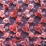 Elegant Rose Floral Embroidery