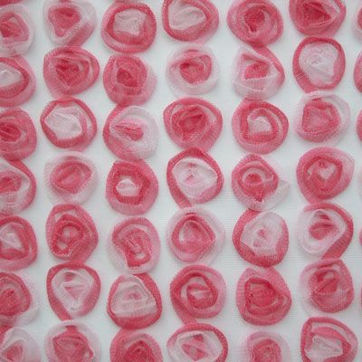 Premium Floral Embroidered Mesh Fabric