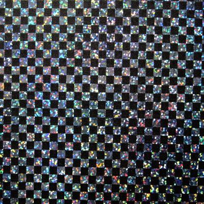 Classic Black and White Checkerboard Pattern Fabric