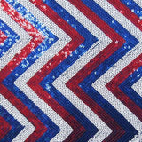 Zigzag, Red /Blue/ Silver